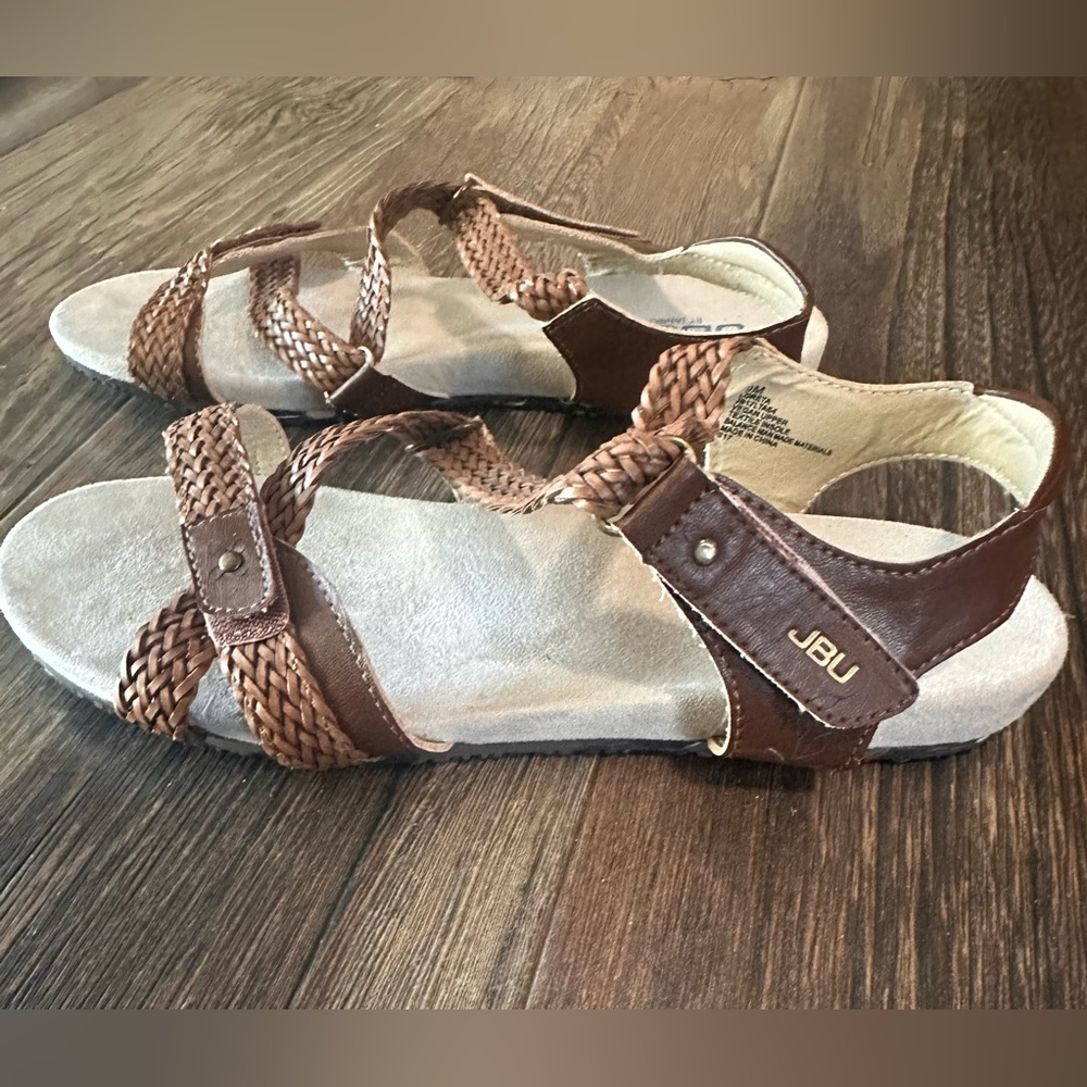 JBU by Jambu women's braided brown sandal vegan upper LORETA size 9 m - Picture 2 of 7